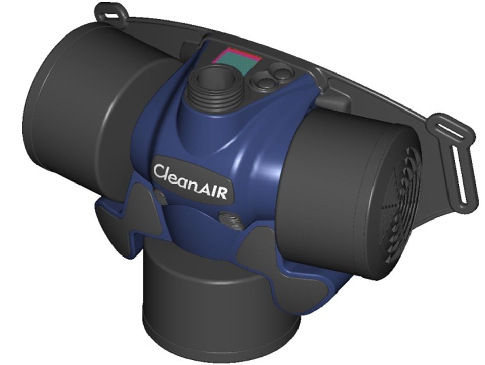 Clean Air Chemical 3F - filtračně ventilační jednotka s komfortním opaskem, 520000FCA