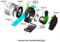 CleanAir Basic 2000 Flow Control - filtračně ventilační jednotka s příslušenstvím,820000PA
