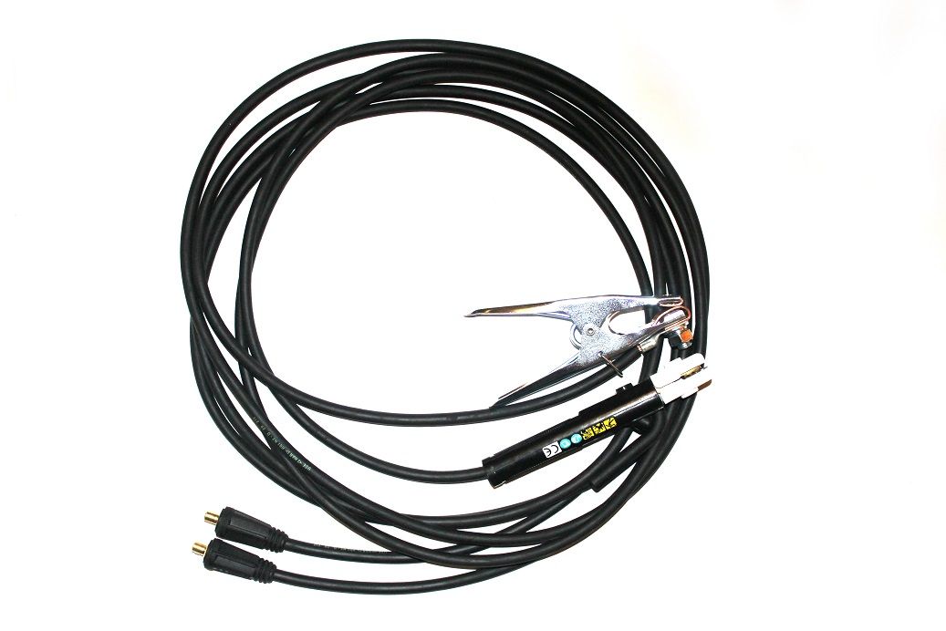 25mm2 / 3m (pár) 35-50 - gumové svářecí kabely s držákem elektrod do 200A
