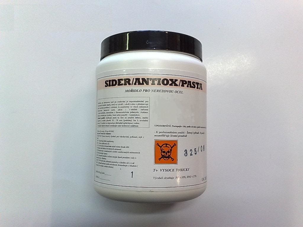Sider Antiox PASTA PLUS 1kg - mořící pasta na nerezovou ocel
