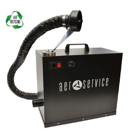 Aerservice AER201 230V s hadicí 2m, přenosný odsavač, účinnost filtrace 85%, AER201