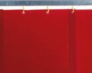 Kemper v. 1600 x š. 570mm - svářečská lamelová zástěna červená, 70 250 400