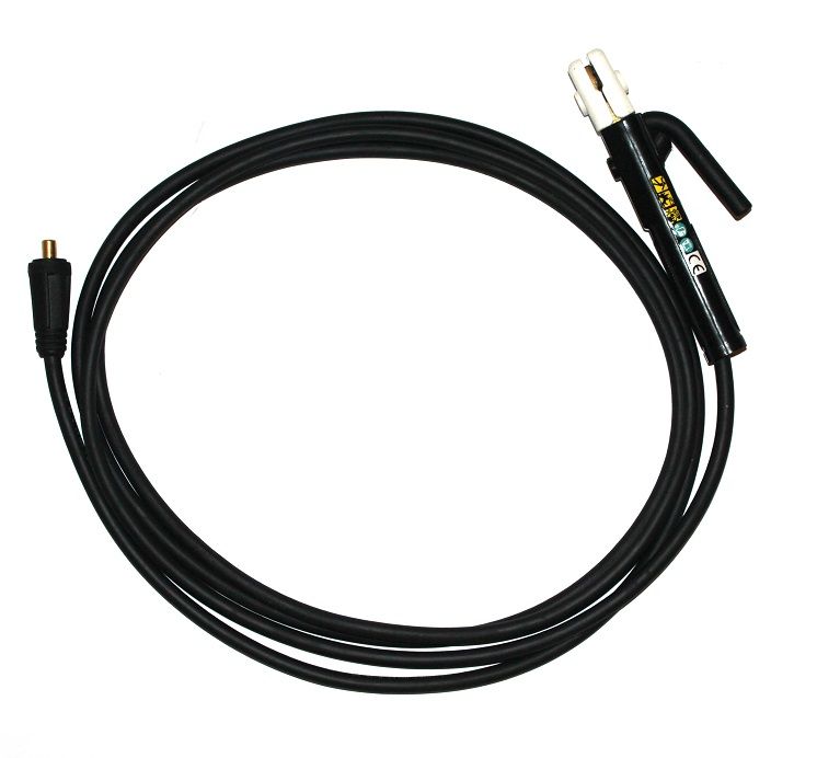 16mm2 / 4,5m / 10-25 - gumový kabel svářecí s držákem elektrod do 200A a konektorem 10-25