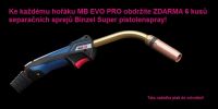 Binzel MB EVO PRO 15 (180/150A 60%) - 3m svařovací hořák pro metodu MIG/MAG, 002.0712