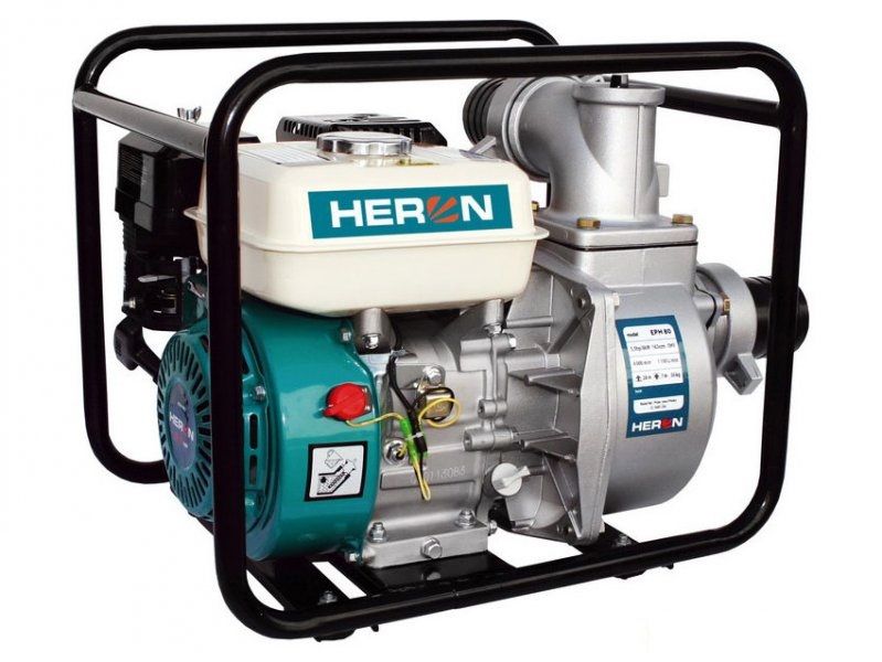 Heron EPH 80, čerpadlo motorové proudové 6,5HP, 1100l/min, 8895102