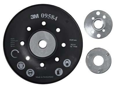 3M Vroubkovaná podložka pod vulkanfíbrové disky černá 125mm (09584), XC003410047