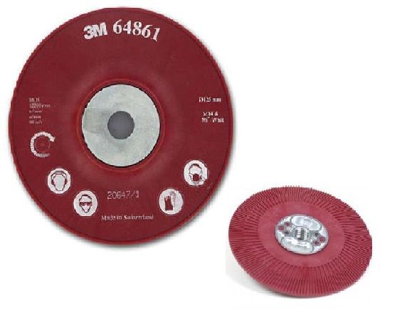 3M Vroubkovaná podložka pod vulkanfíbrové disky červená 125mm ( 64861), DE272923777