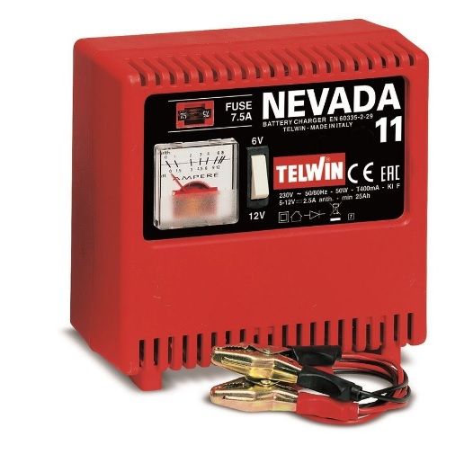 Telwin Nevada 11 - nabíječka pro autobaterie s elektrolytem 25-40Ah, 807023