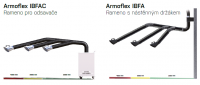Armoflex 2m - kloubové odsávací rameno délky 2m, nástěnná verze bez držáku, ARMOFLEX160201