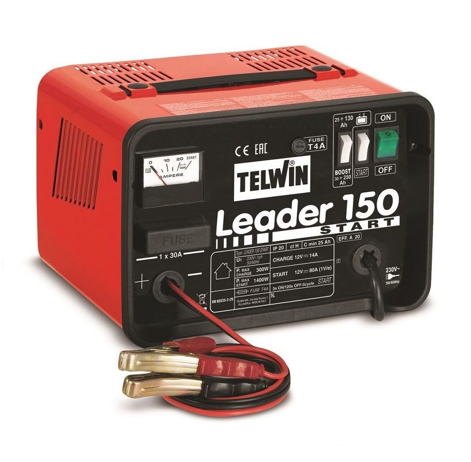 Telwin Leader 150 start - nabíječka 12 V/20A s pomocným startem max. 140A, 807538