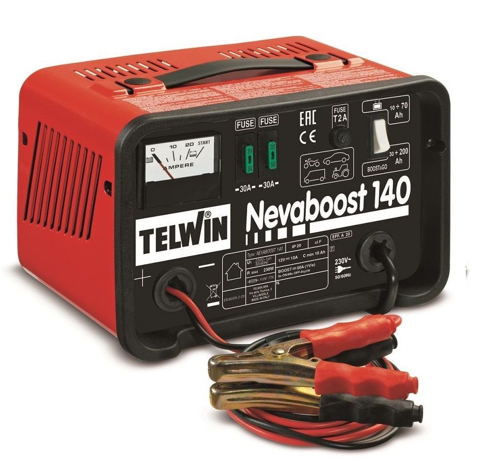 Telwin Nevaboost 140 - nabíječka 12 V/20 A s pomocným startem max. 100 A, 807541