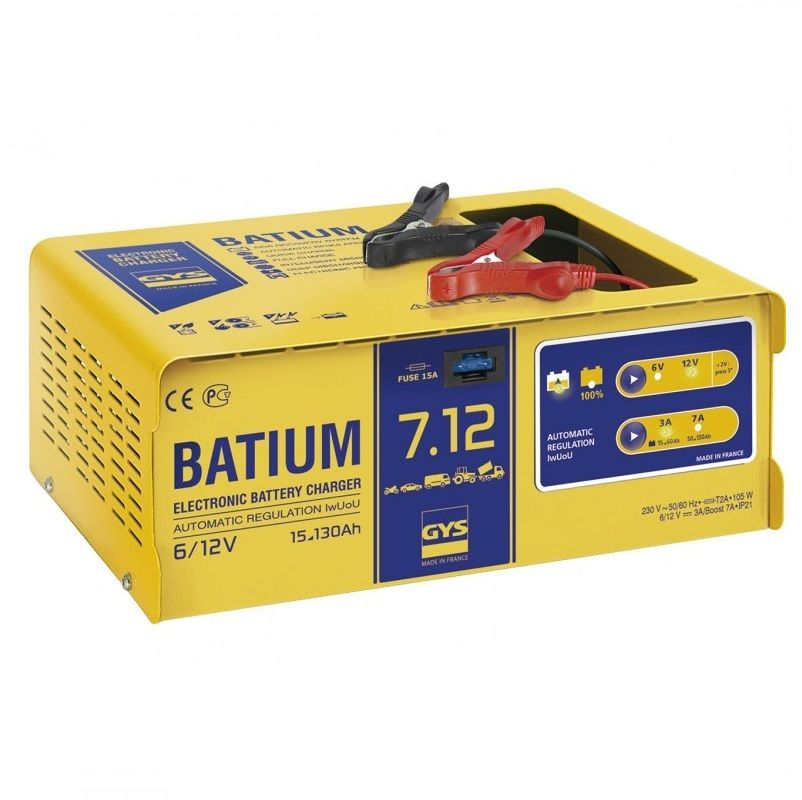 Gys Batium 7/12 - nabíječka automatická 6, 12 V, 15-130Ah, 024496